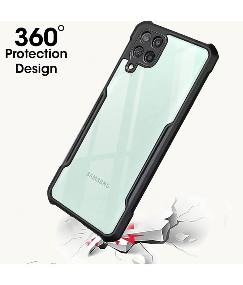     			KOVADO Black Hybrid Covers For Samsung Galaxy A22 4g - Shockproof