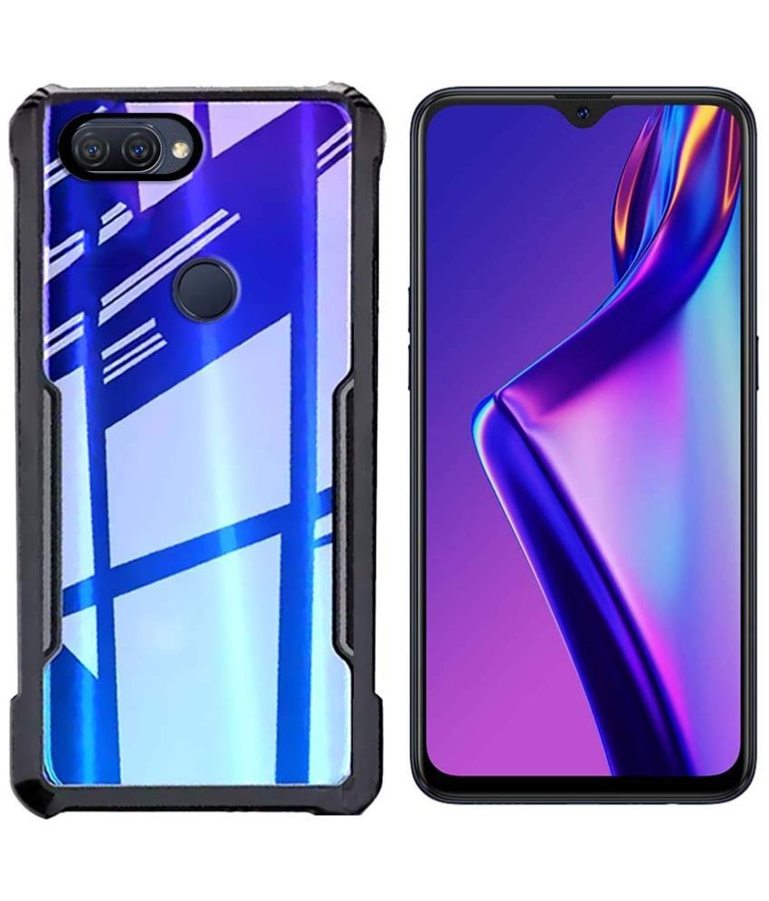     			Kosher Traders Black Hybrid Covers For Oppo F9 Pro - Shockproof