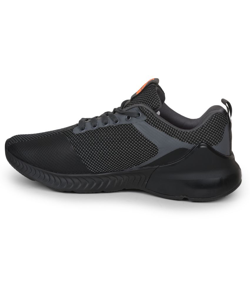     			Leap 7X Black Running Shoes