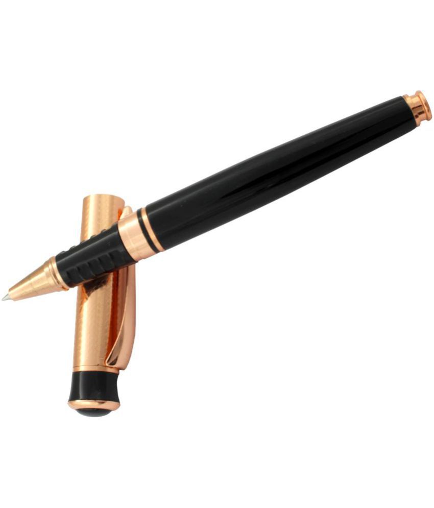     			KK CROSI Premium Metal Pen in Black Colour Body Roller Ball Pen