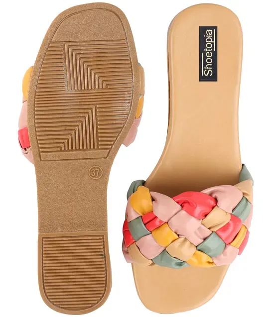 Shoetopia Tan Flats SDL798789502 4 45c19