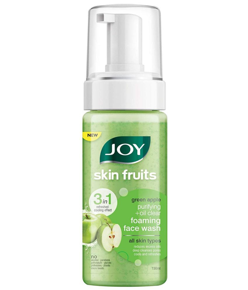     			Joy Skin Fruits 3-in-1 Green Apple Foaming Face Wash 150 ml