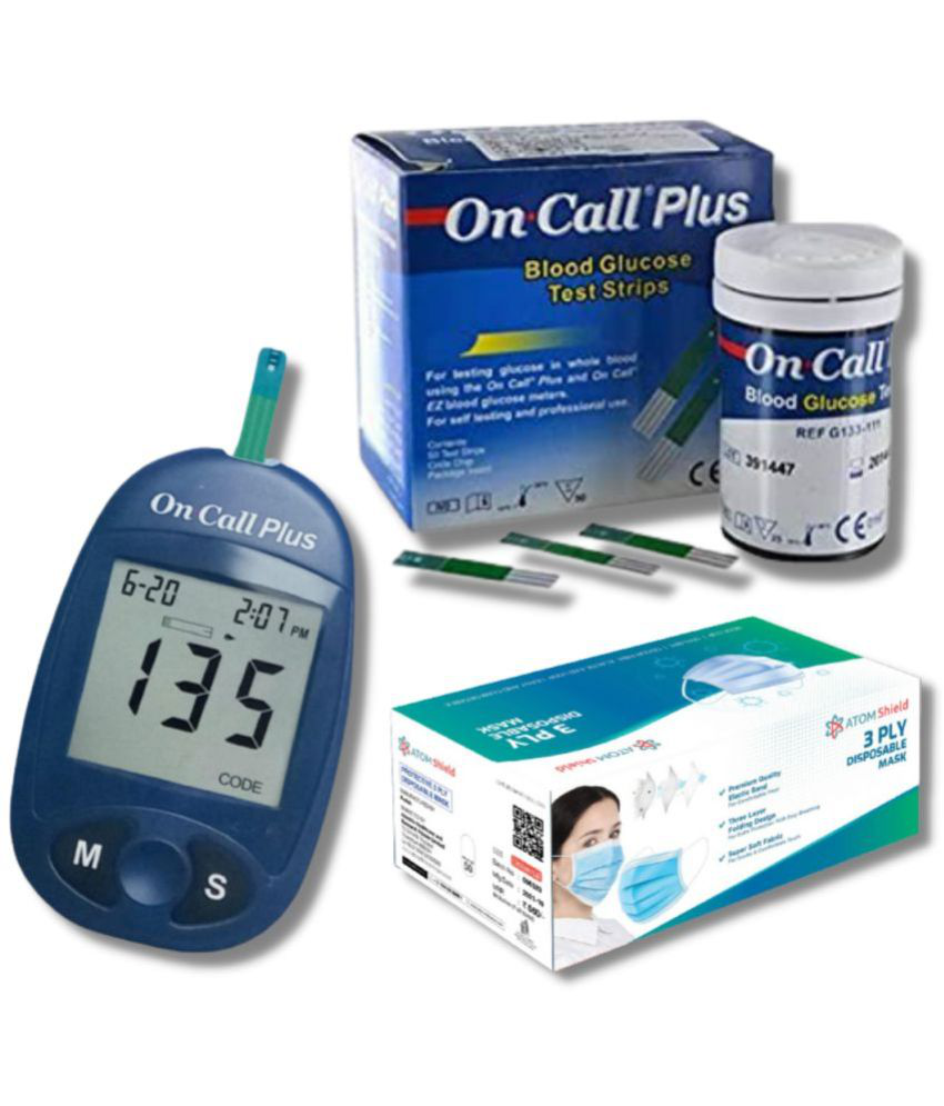     			ONCALL PLUS Glucometer | 50strips HEALTH APPLIANCE COMBO