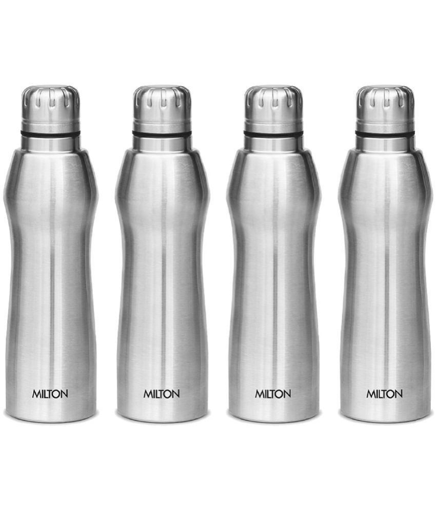     			Milton Elate 1000 Stainless Steel Water Bottle, Set of 4, 880 ml Each, Silver