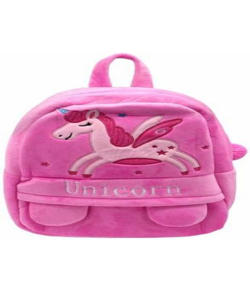     			SAKWOODS 10 Ltrs Baby Pink School Bag for Girls