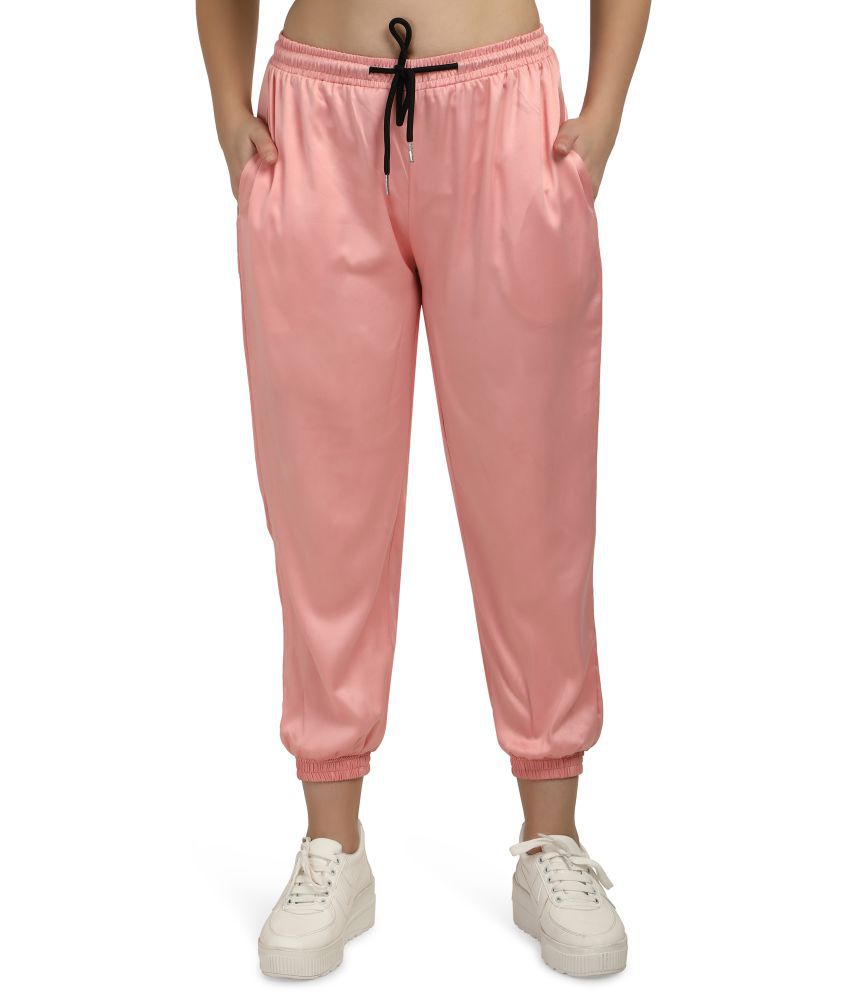     			Smarty Pants - Satin Regular Pink Women's Joggers ( Pack of 1 )