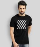 Leotude Pack of 1 Cotton Blend Regular Fit Men's T-Shirt ( Black )