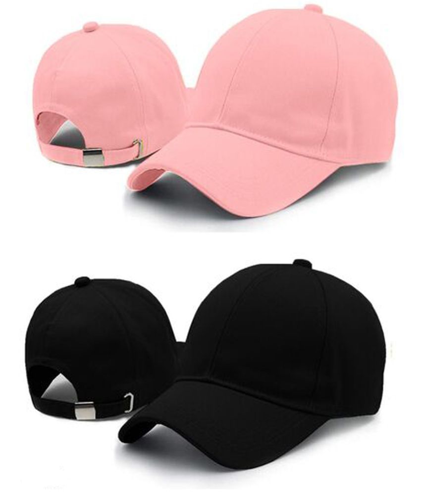     			Hills Boro Women's Pink Cotton Caps For Summer ( Pack of 1 )