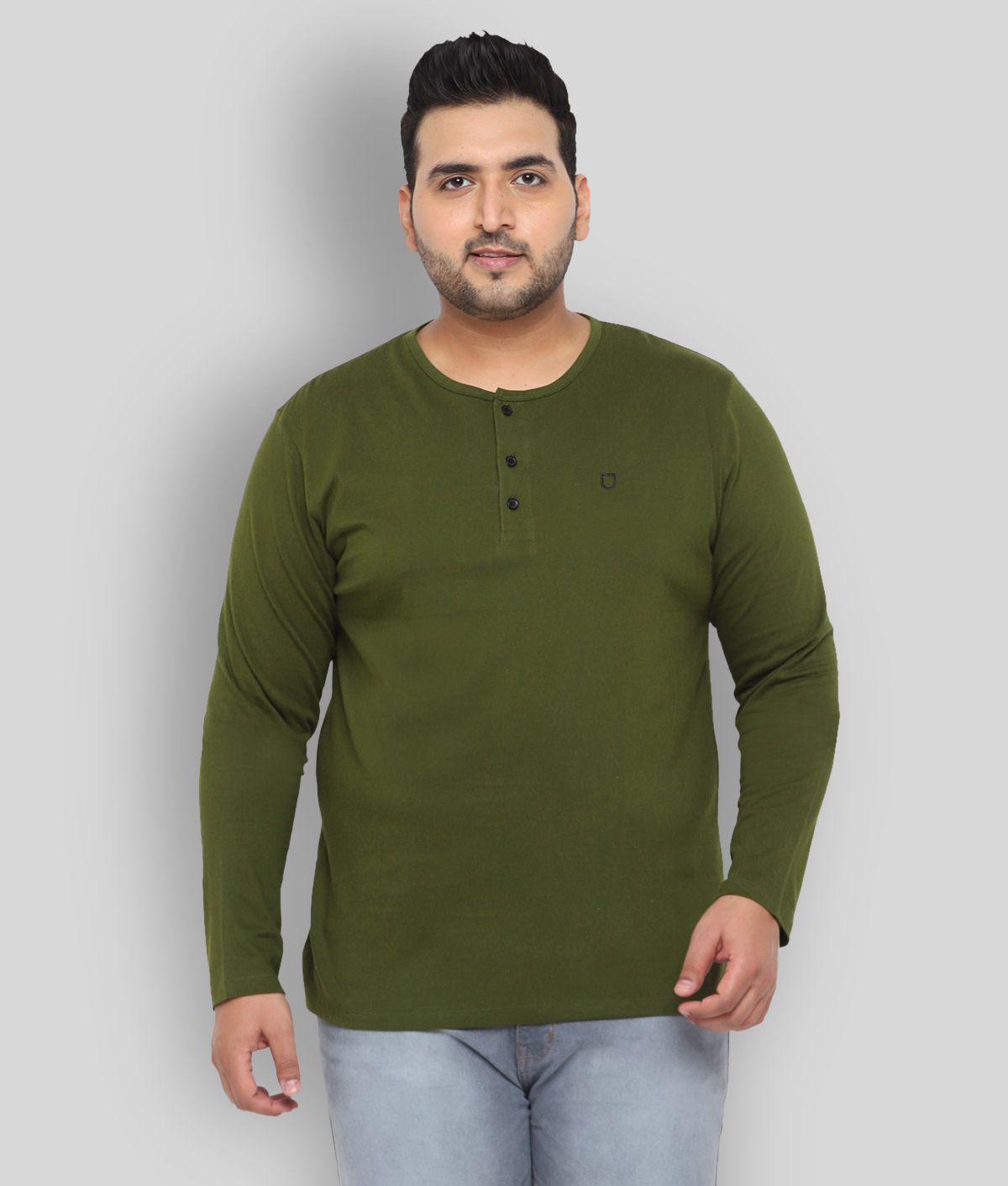     			Urbano Plus Pack of 1 Cotton Regular Fit Men's T-Shirt ( Green )