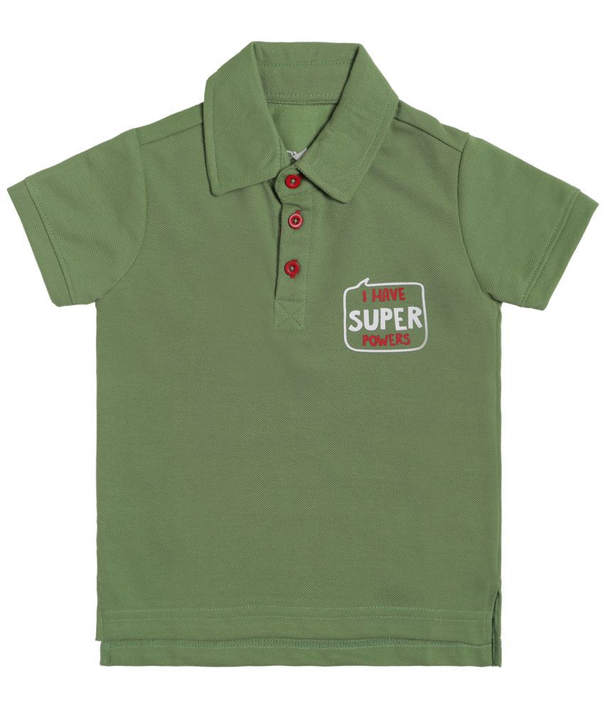     			DYCA - 100% Cotton Green Boys T-Shirt ( Pack of 1 )