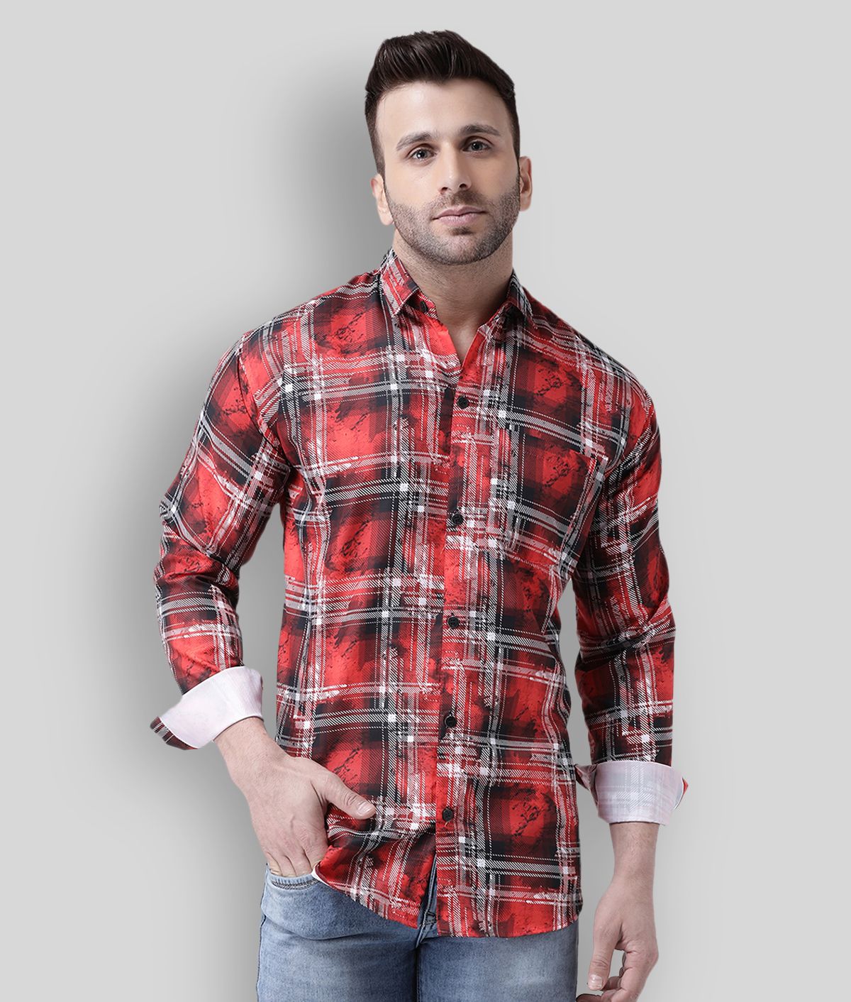     			RIAG - Multicolor Cotton Regular Fit Men's Casual Shirt (Pack of 1 )