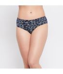 Clovia - Cotton Printed Navy Blue Women's Hipster ( Pack of 1 )