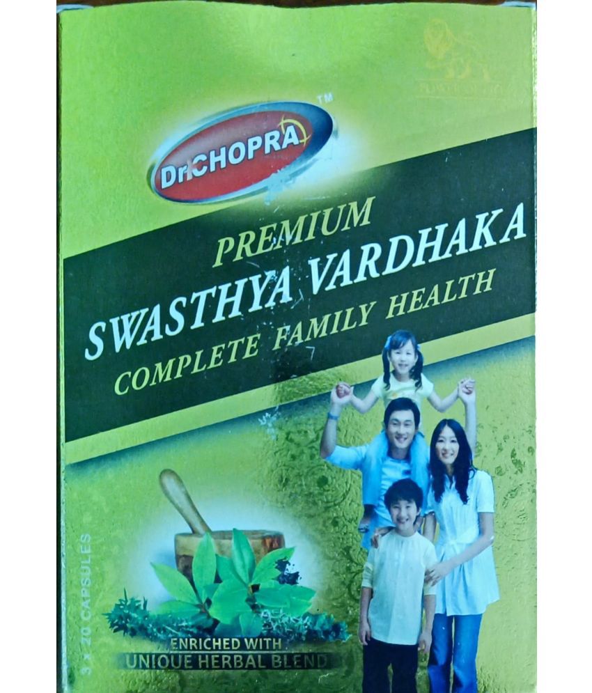 Dr chopra Swasthya Vardhaka Complete Famile Health Capsules Pack of 3