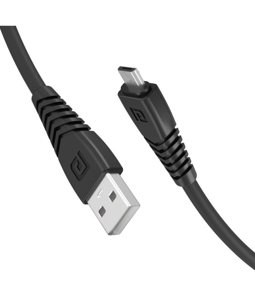     			Portronics USB Data Cable Black - 1 Meter