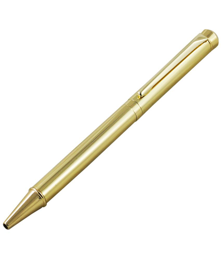     			auteur 1420 18KGP Gold Finish Ball Pen , Brass Body With A Zircon On Top Stunning Best Ball Pen Gift Set For Men & Women Professional Executive Office, Nice Pens