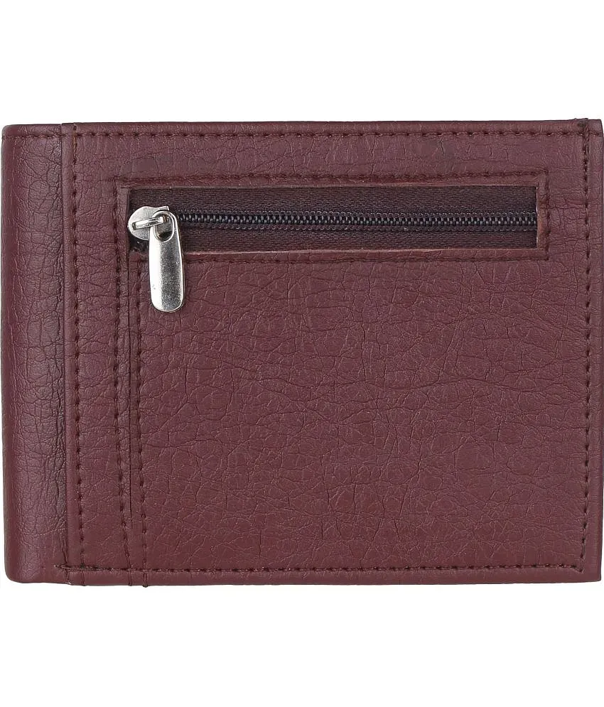 Buy LUXIQE Men Brown Synthetic Leather Bi-Fold Wallet Online at Low Prices  in India 