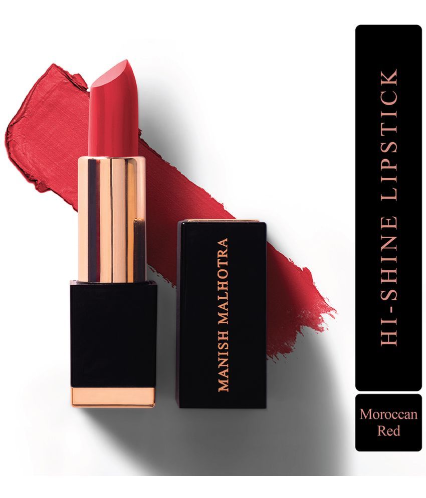     			Manish Malhotra Beauty By MyGlamm Hi-Shine Lipstick-Moroccan Red-4gm