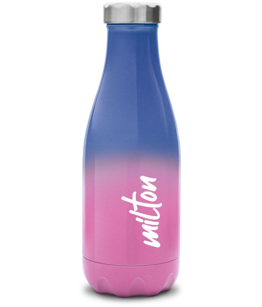     			Milton Prudent 350 Thermosteel 24 Hours Hot and Cold Water Bottle, 360 ml, Pink Blue
