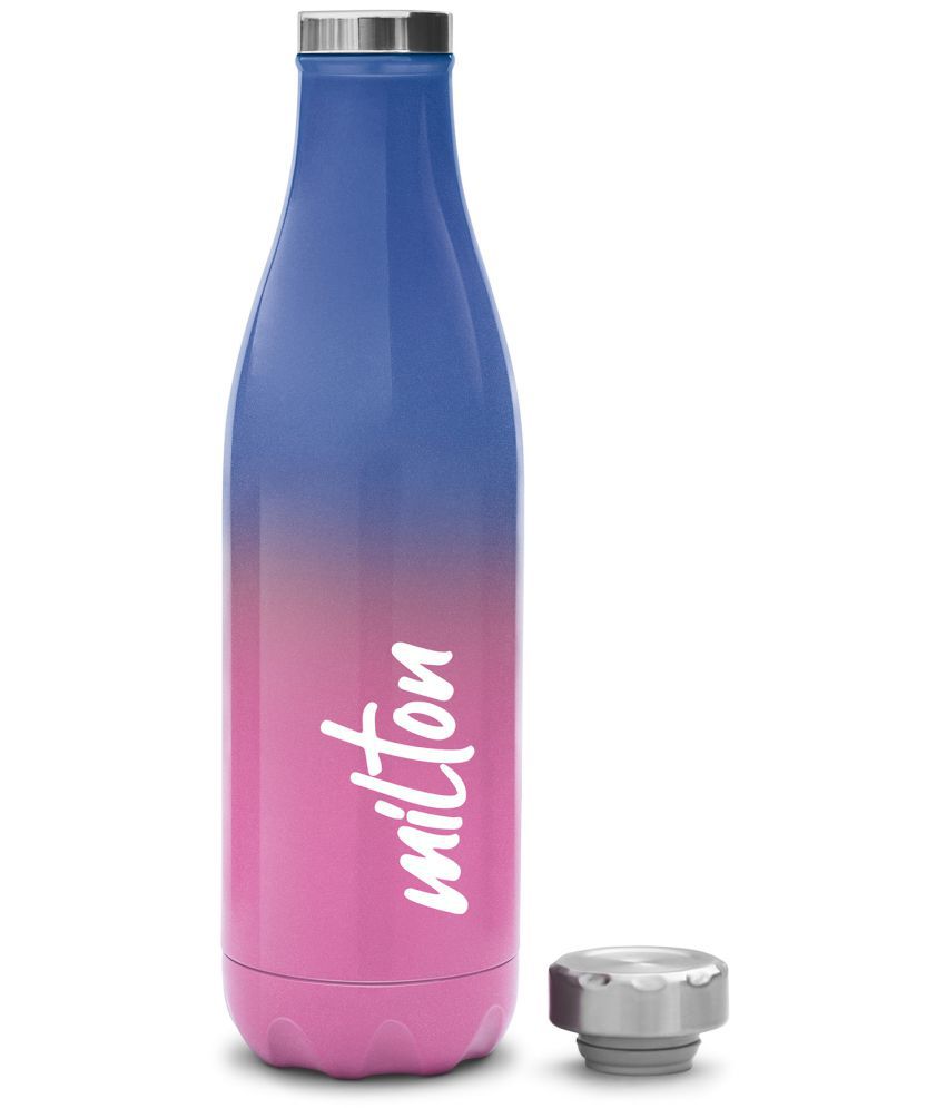     			Milton Prudent 500 Thermosteel 24 Hours Hot and Cold Water Bottle, 510 ml, Pink Blue
