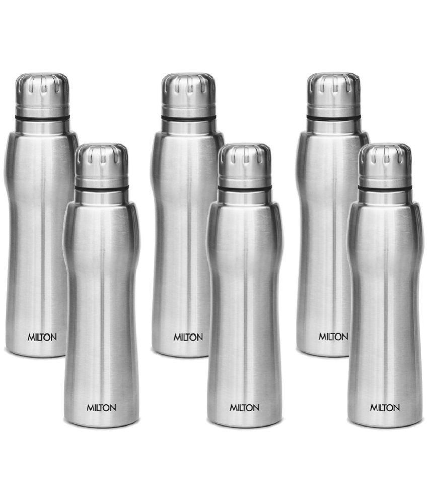     			Milton ELATE 750-6 PC SET Silver 635 mL Stainless Steel Water Bottle set of 6
