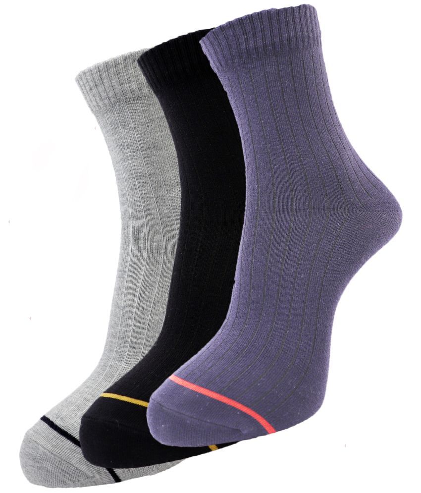     			Dollar - Cotton Blend Multicolor Men's Full Length Socks ( Pack of 3 )