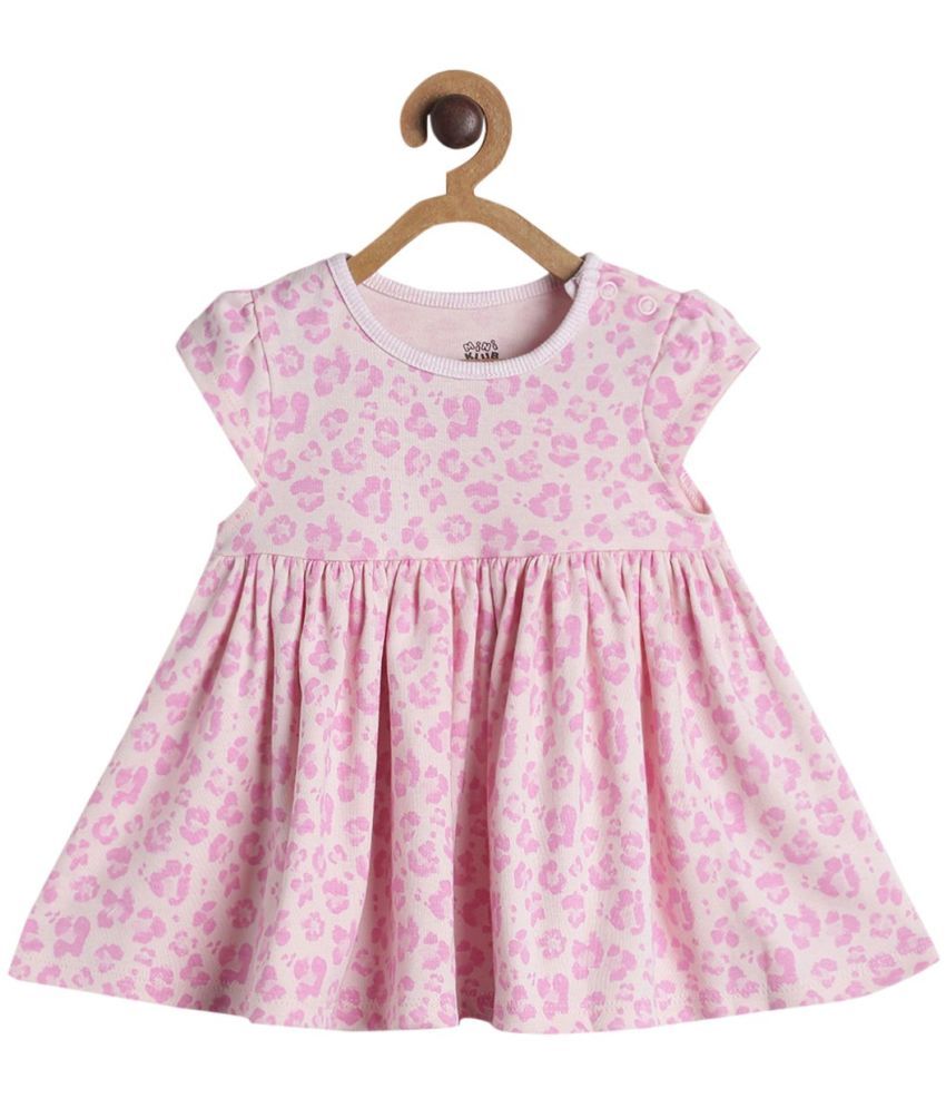     			MINI KLUB - 100% Cotton Pink Baby Girl Dress ( Pack of 1 )