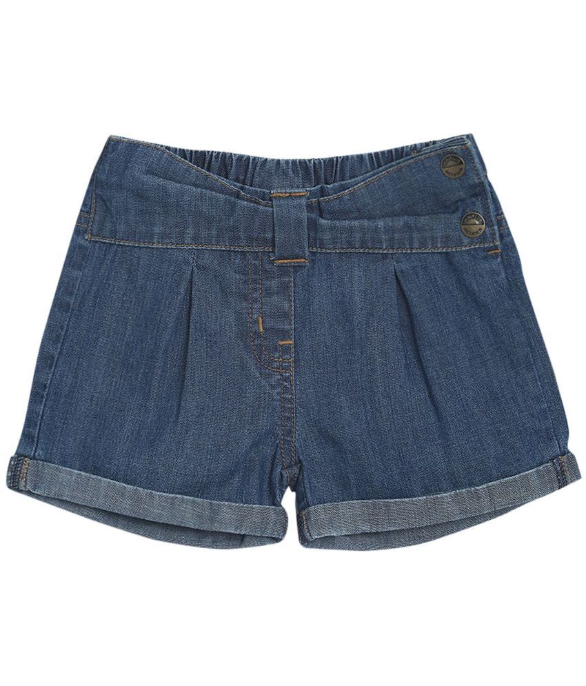     			MINI KLUB Baby Girl Blue Shorts