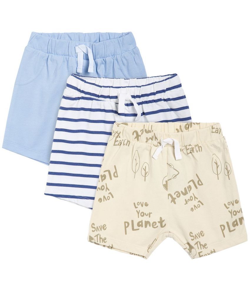     			MINI KLUB Pack of 3 Baby Boy Multicolor Shorts