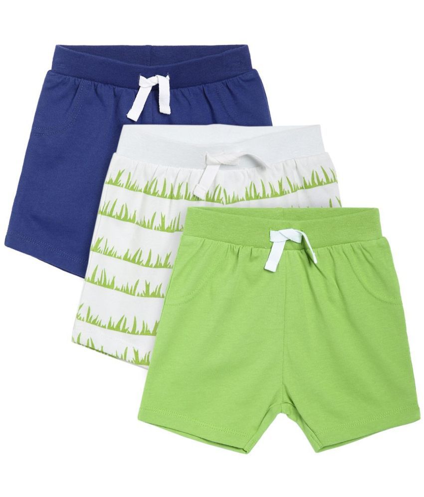     			MINI KLUB Pack of 3 Baby Boy Multicolor Shorts