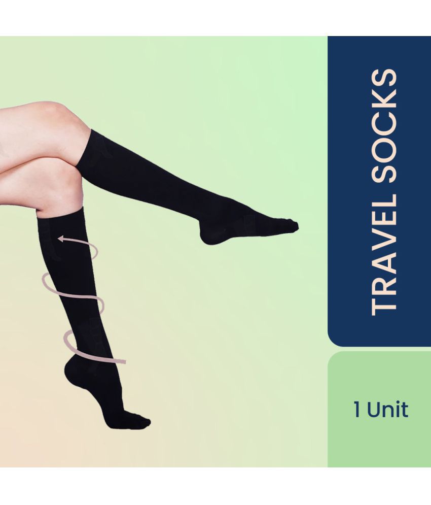     			Sorgen Travel Support Socks relieves tired and aching legs, pain and swellings, prevents flight-related DVT and edema- A MUST have in your travel kit. (Medium)