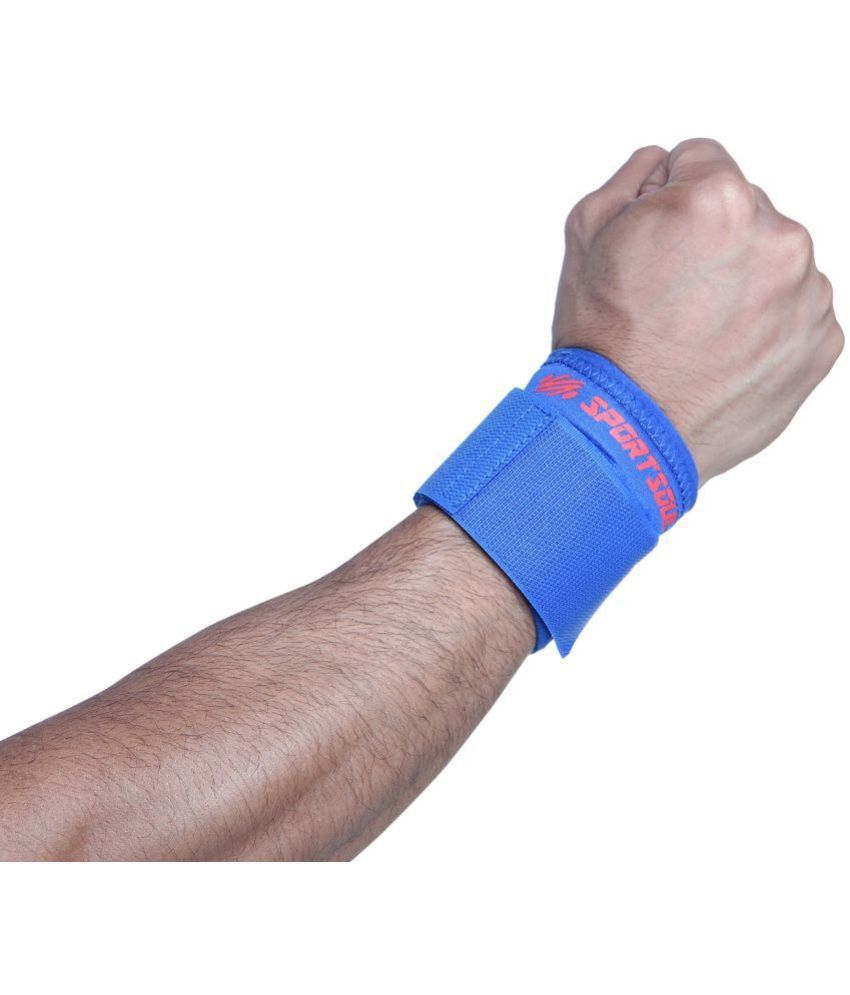     			SportSoul Wrist Support (Free Size, Royal Blue) - 1 Piece