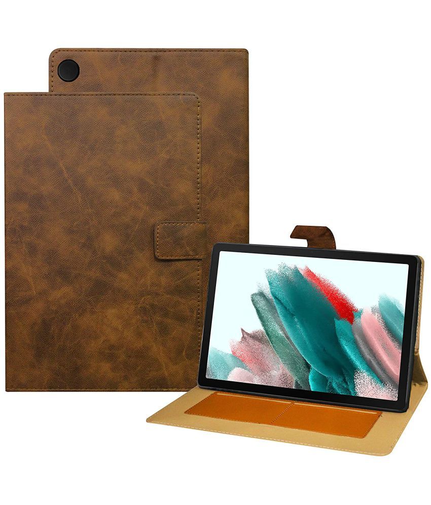 Samsung Galaxy Tab A8 10.5 inch Flip Cover By 0Degree Brown Cases & Covers Online at Low