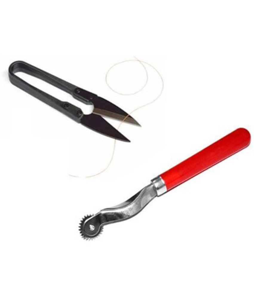     			Sewing Tools Combo Thread Cutter (1 Piece) + 1 Tracing Wheel (Set of 2)