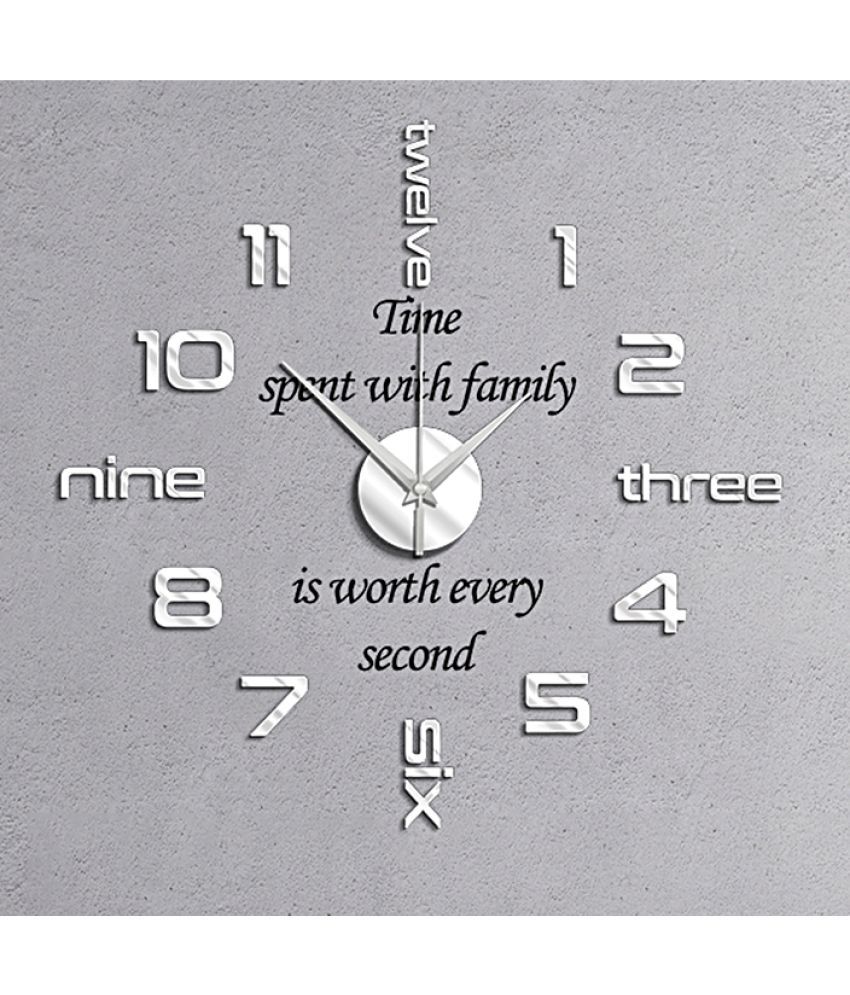     			Shopper52 Circular Analog Wall Clock ( 60 x 60 cm )