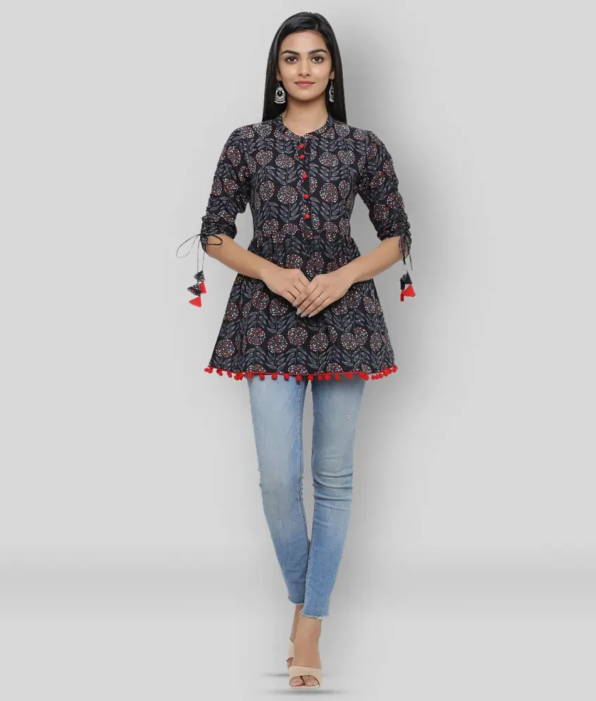 Printed Women Cotton Button Kurti, Wash Care: Handwash at Rs 335/piece in  Jaipur