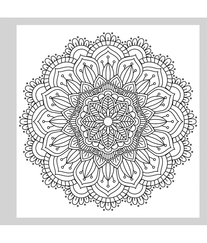  Mandala: Colouring Books for Adults with Tear Out