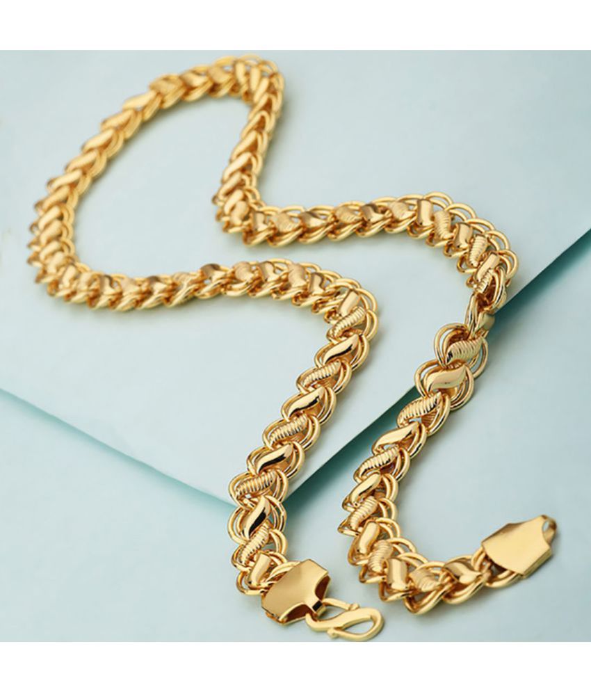     			FASHION FRILL - Gold Plated Chain ( Pack of 1 )