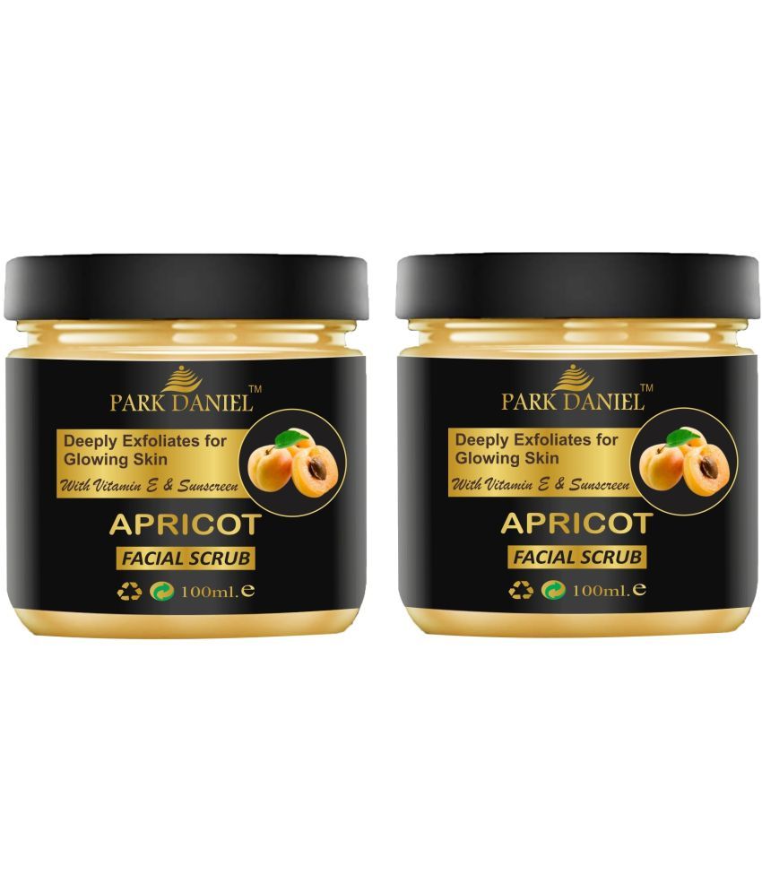     			Park Daniel Apricot Facial Scrubber Removes  Blackheads & Dead Cells Day Cream 100 ml Pack of 2