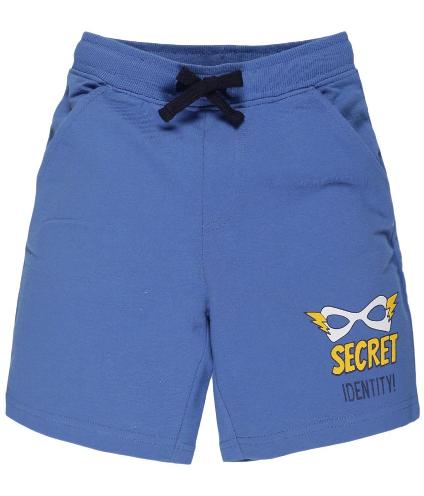     			PLUM TREE Pack of 1 Cotton Shorts For Boys ( Blue )