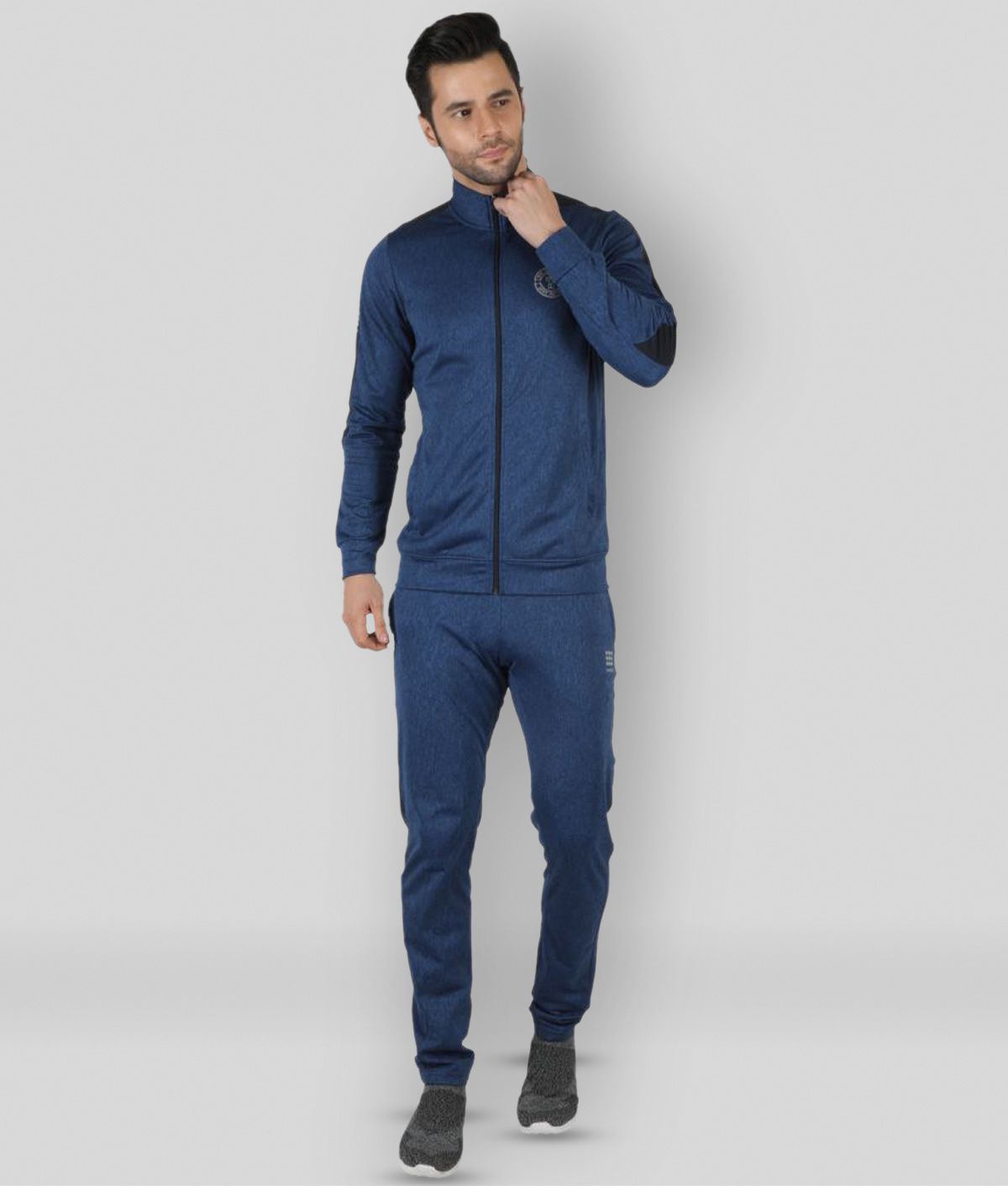 Rock.it - Navy Blue Polyester Regular Fit Colorblock Men's Sports Tracksuit ( Pack of 1 )