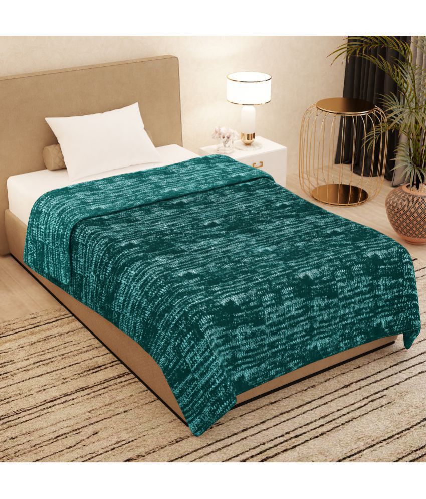 Story@Home - Polyester Teal Winter Blanket