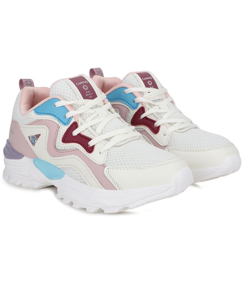     			Campus - White Women's Running Shoes