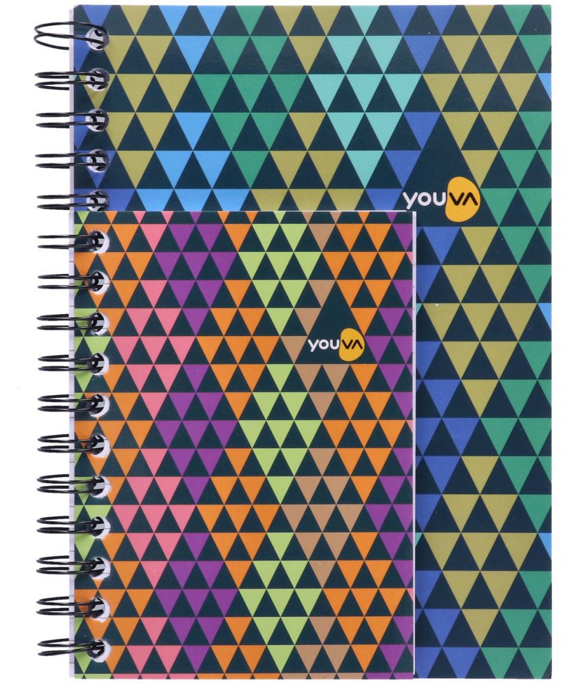     			NAVNEET | Wiro Bound Notebook - Dual | Single Line | A5&A6 | 320 Pages | Pack of 2