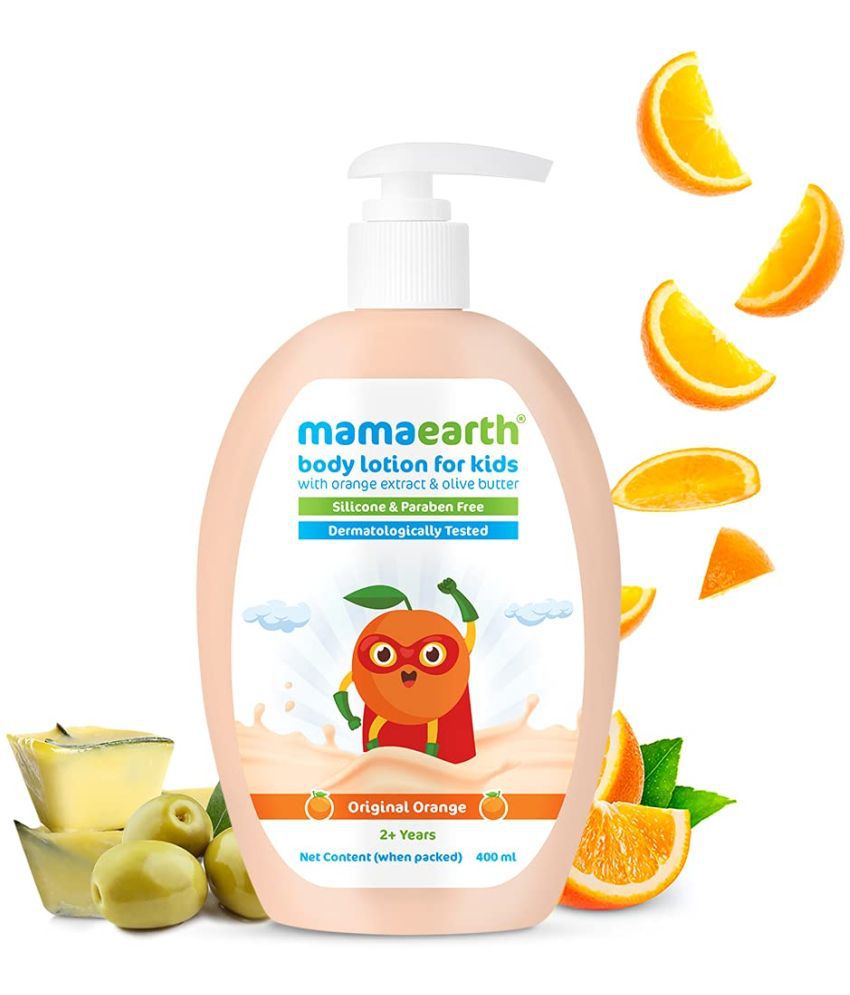 Mamaearth Original Orange Body Lotion & Cream for Kids with Orange & Shea Butter- 400 ml