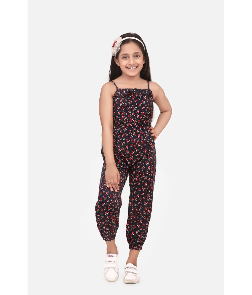     			StyleStone - Black Rayon Girls Jumpsuit ( Pack of 1 )