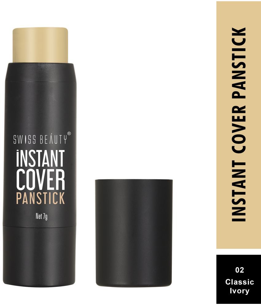     			Swiss Beauty Instant Cover Panstick Stick Concealer Ivory 7 mL