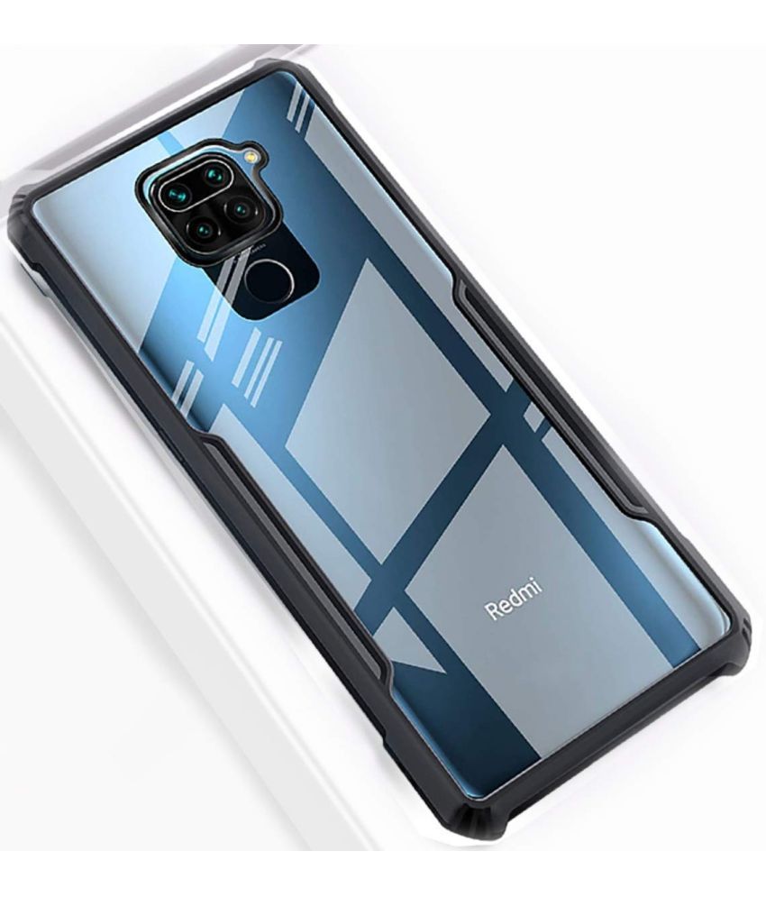     			KOVADO Black Hybrid Covers For Xiaomi Redmi Note 9 - Shockproof