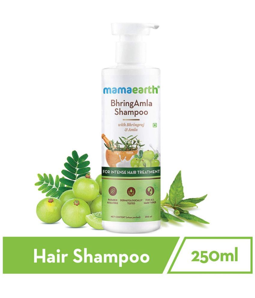     			Mamaearth BhringAmla Shampoo with Bhringraj & Amla for Intense Hair Treatment - 250 ml