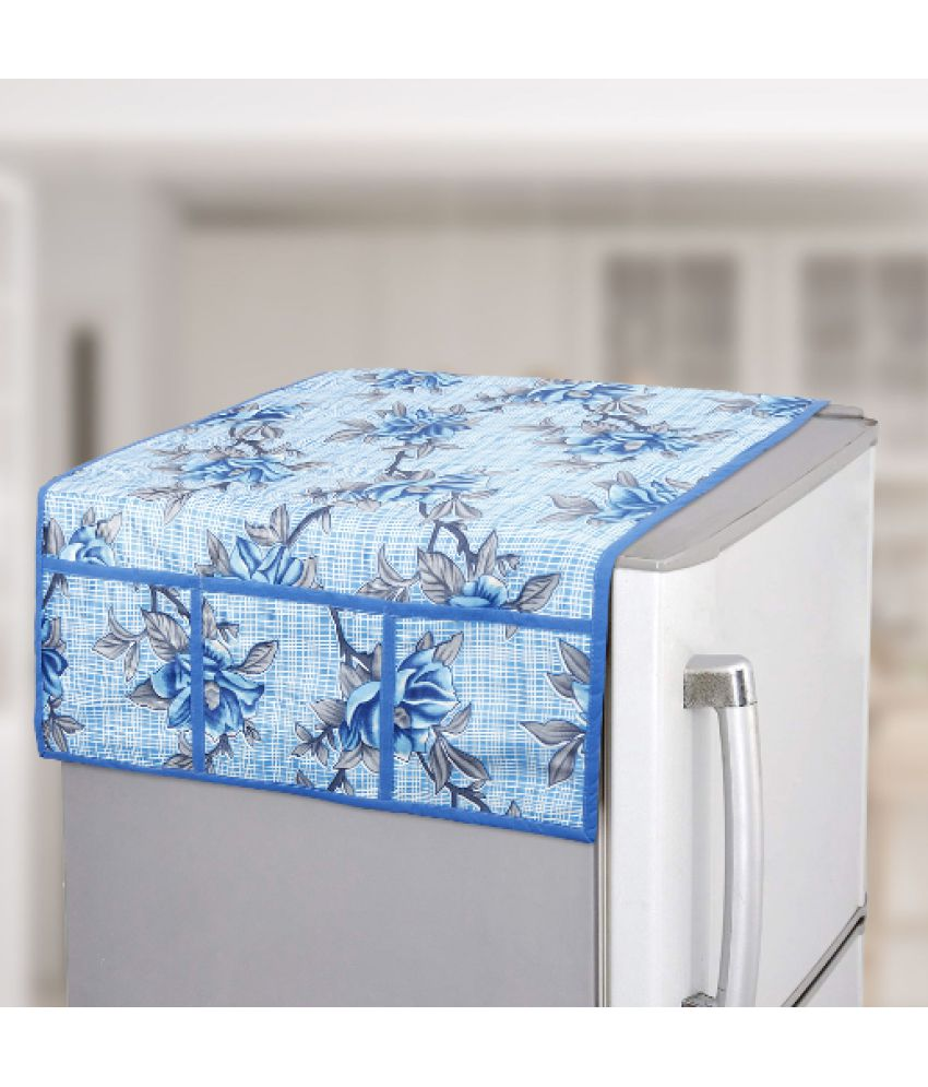     			E-Retailer Single Polyester Blue Fridge Top Cover