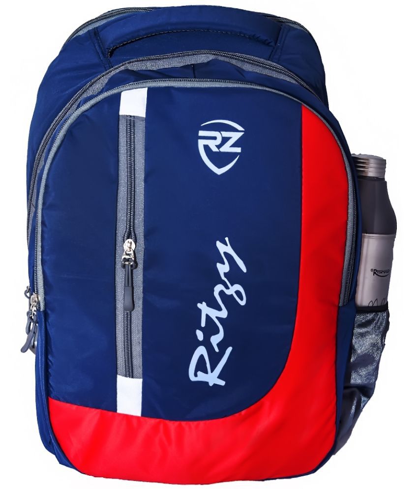     			Ritzy 38 Ltrs Blue Polyester College Bag